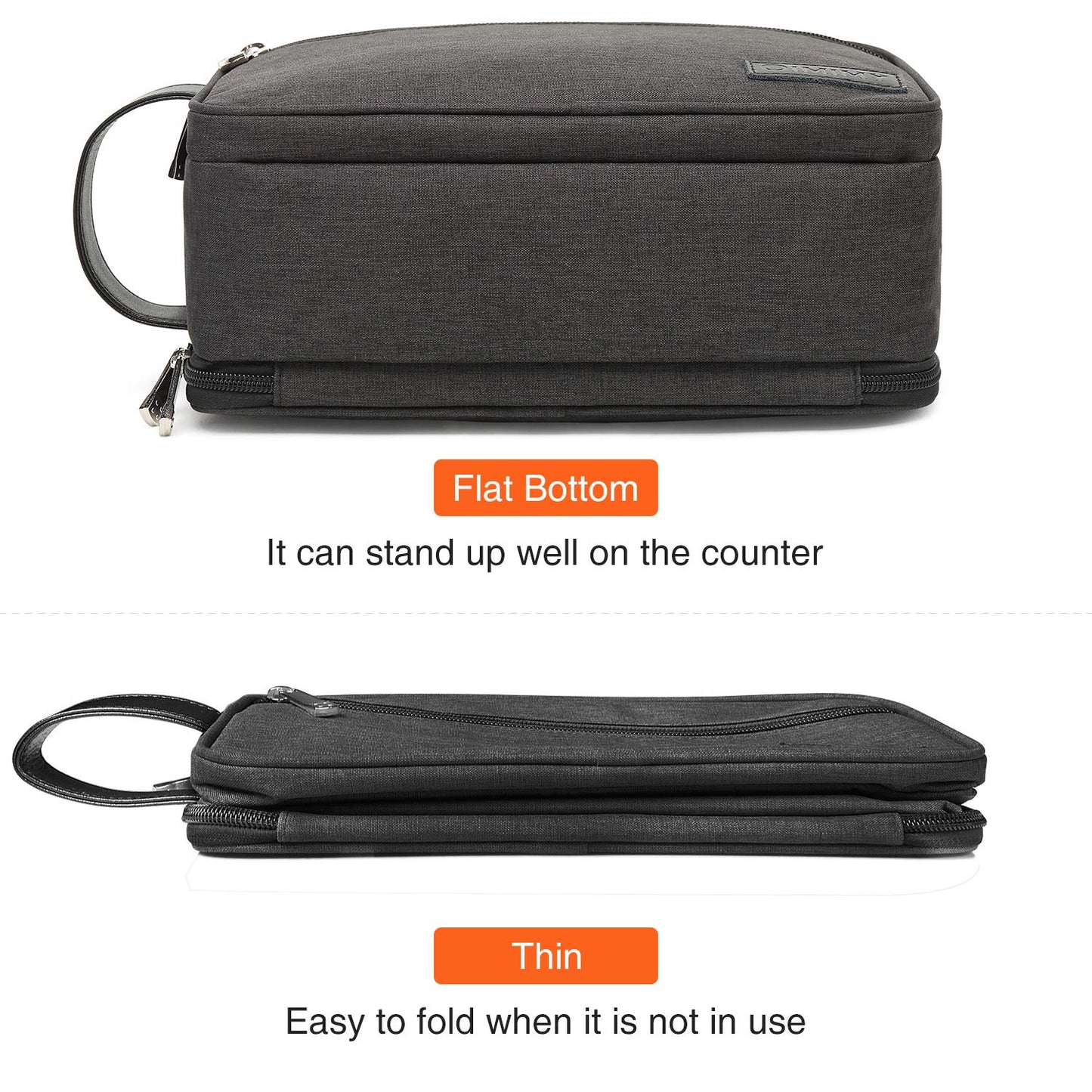 Travel Toiletry Bag for Women and Men, Dopp Kit Shaving Bag for Toiletries, Makeup Cosmetic Bag for Travel Accessories, Large Capacity Toiletry Travel Bag Portable Carry on Essentials Organizer