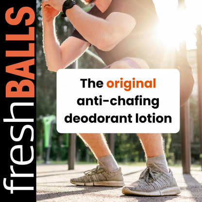 FRESH BALLS Lotion (4 Pack) | Anti-Chafing Men'S Soothing Cream to Powder Balls Deodorant and Hygiene for Groin Area, 3.4 Fl Oz