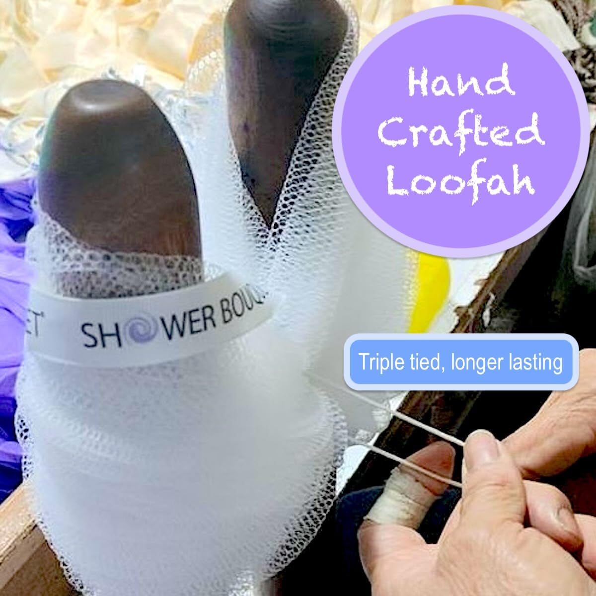 Loofah-Charcoal Bath-Sponge Xl-Color-4-Pack // Extra Large 75G Soft Mesh Black Luffa Loofa Loufa Puff Set/Exfoliating Body Scrubber for Women and Men - Exfoliate & Soothe Face & Body