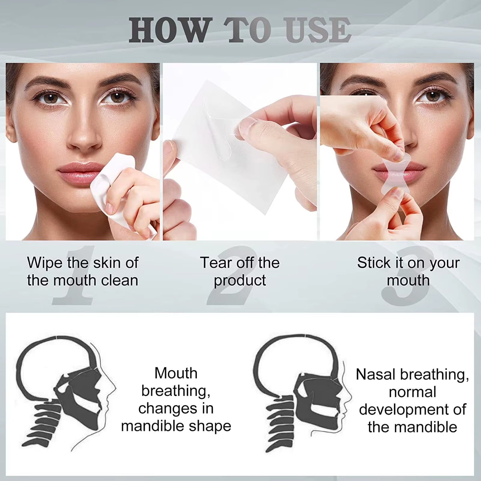 120Pcs Mouth Tape for Sleeping Mouth Tape for Sleeping Keep Mouth Close Prevent Snoring Gentle Sleep Strip Sleep Mouth Strip