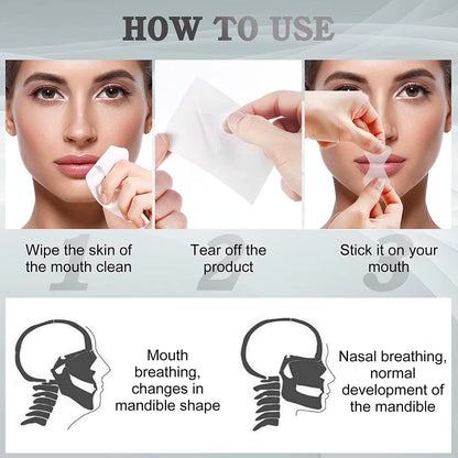 120Pcs Mouth Tape for Sleeping Mouth Tape for Sleeping Keep Mouth Close Prevent Snoring Gentle Sleep Strip Sleep Mouth Strip