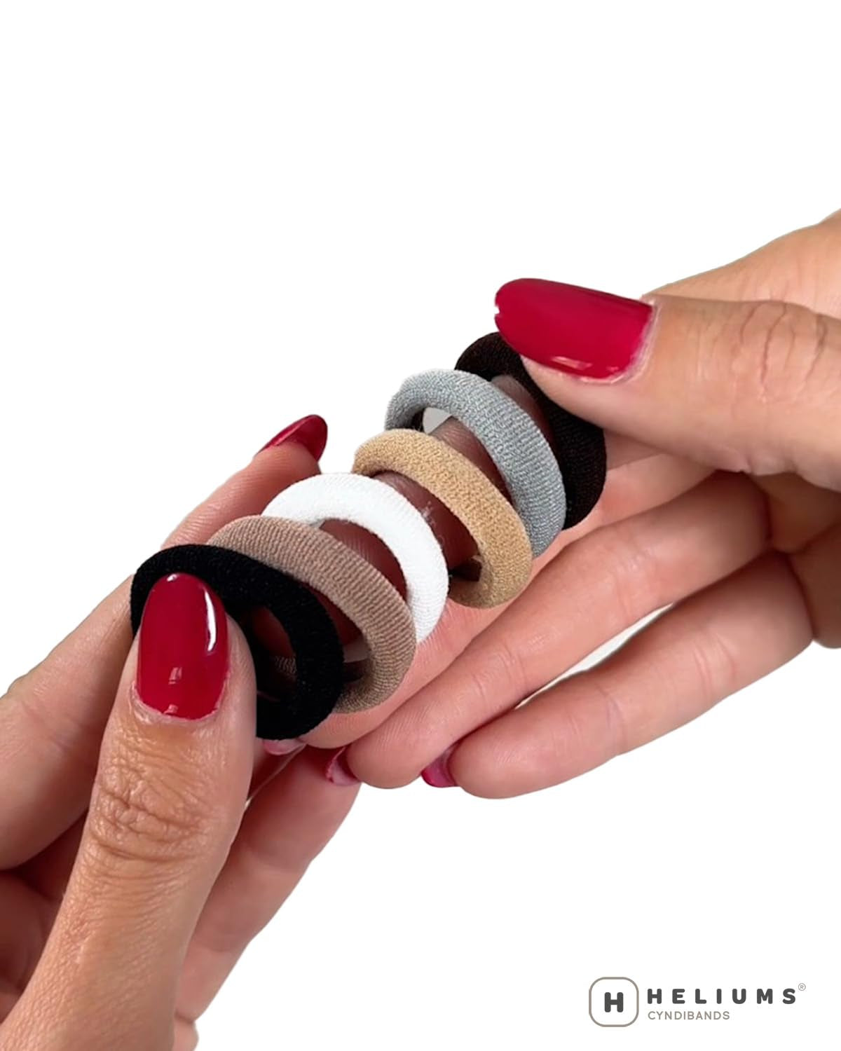 Small Hair Ties - Gold - 1 Inch Seamless No-Damage Ponytail Holders for Kids, Braids and Thin Hair - 20 Count