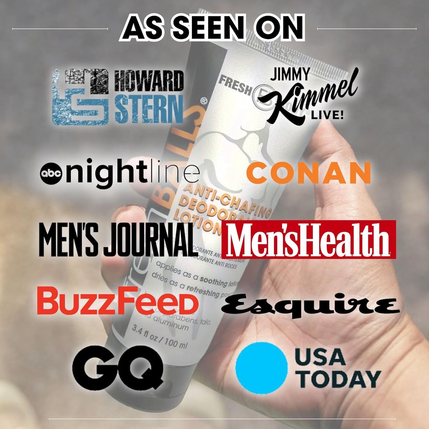 FRESH BALLS Lotion (4 Pack) | Anti-Chafing Men'S Soothing Cream to Powder Balls Deodorant and Hygiene for Groin Area, 3.4 Fl Oz